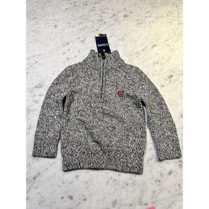 Izod 1/4 Zip Pullover Boys Sz 2t  Sweater Gray NWT